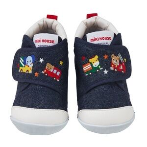 Miki House First Baby Shoes Hataru Cars Series vehicle truck size 13cm